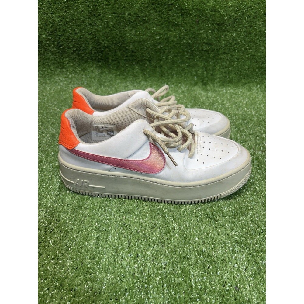 Nike Air Force 1 Sage Low White/Digital Pink Sneakers Shoes Women’s Size 7.5